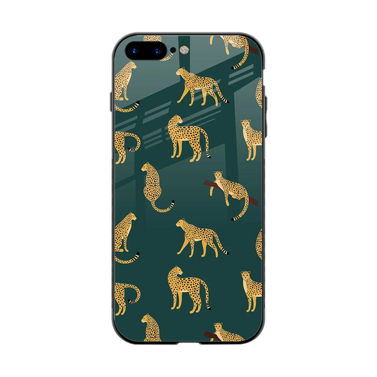 Fierce Spots back phone cover | glass case for iphone 8 plus