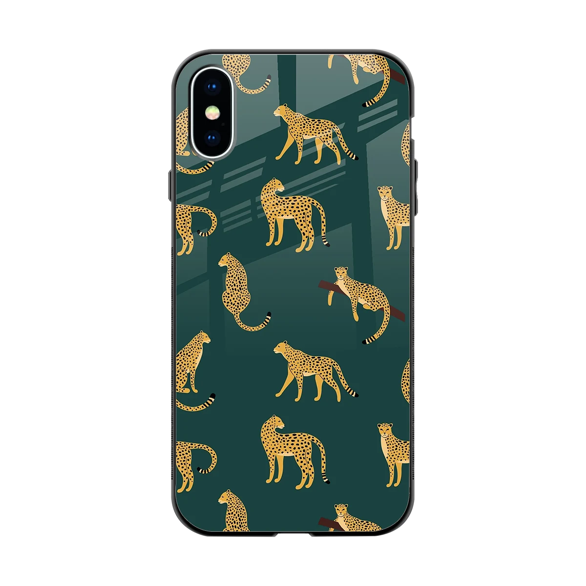 Fierce Spots back phone cover | glass case for iphone x