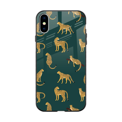 Fierce Spots back phone cover | glass case for iphone x