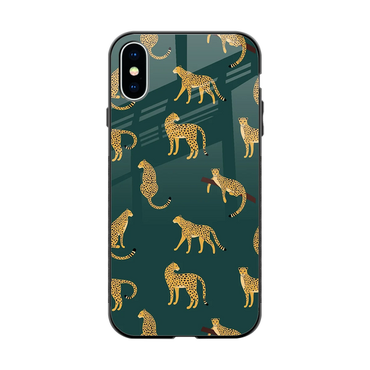 Fierce Spots back phone cover | glass case for iphone x