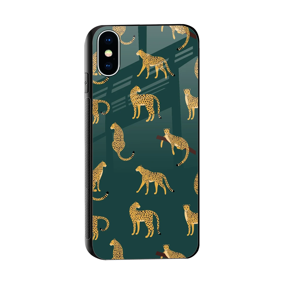Fierce Spots sleek iphone x cover with tempered glass back and TPU edges
