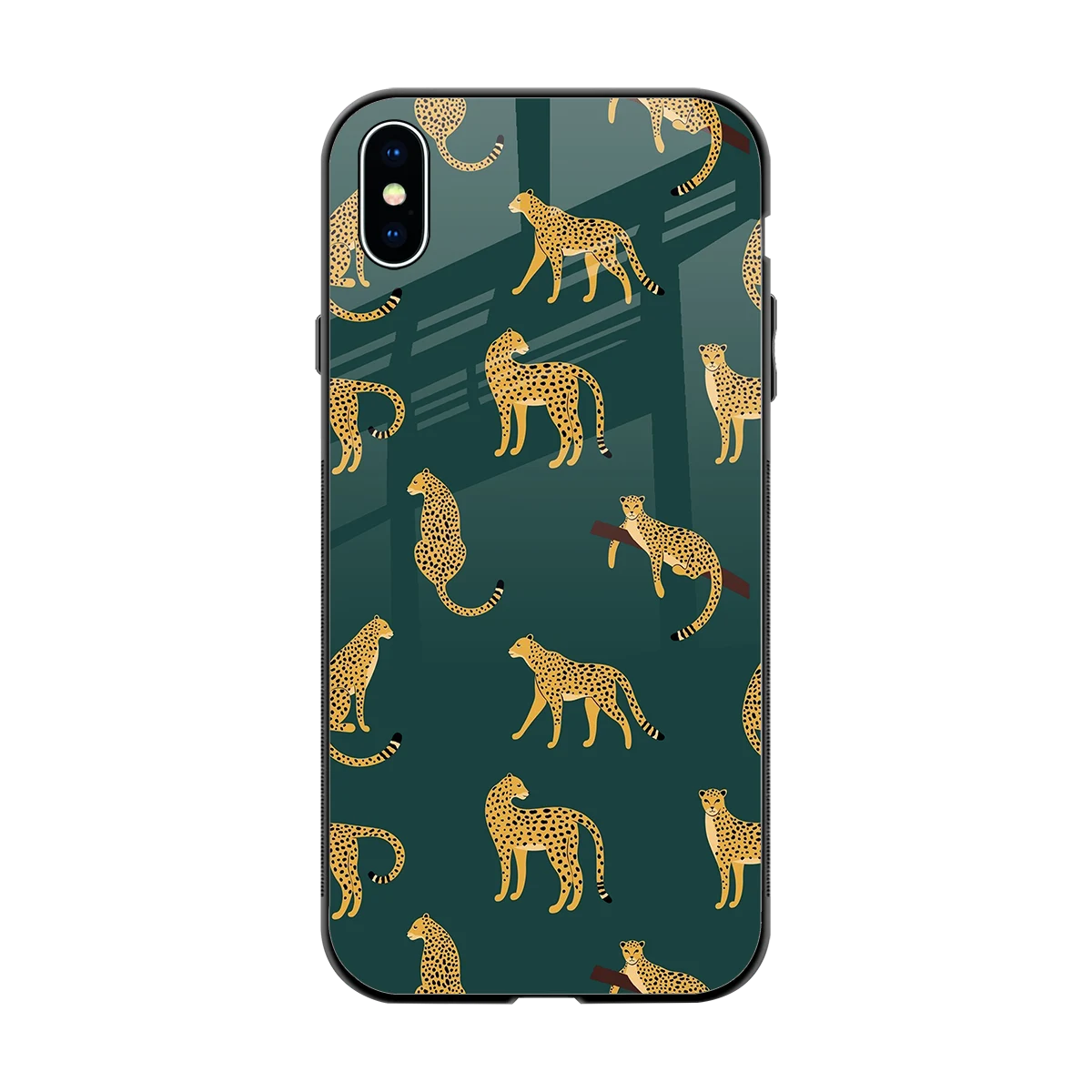 Fierce Spots back phone cover | glass case for iphone xs max