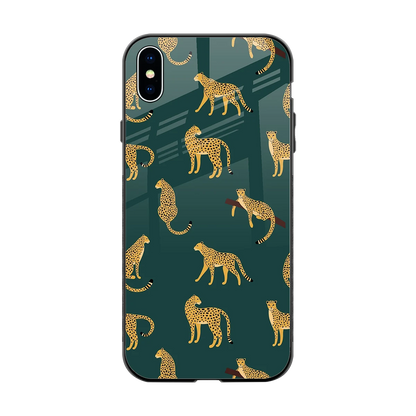 Fierce Spots back phone cover | glass case for iphone xs max
