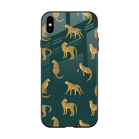 Fierce Spots back phone cover | glass case for iphone xs max