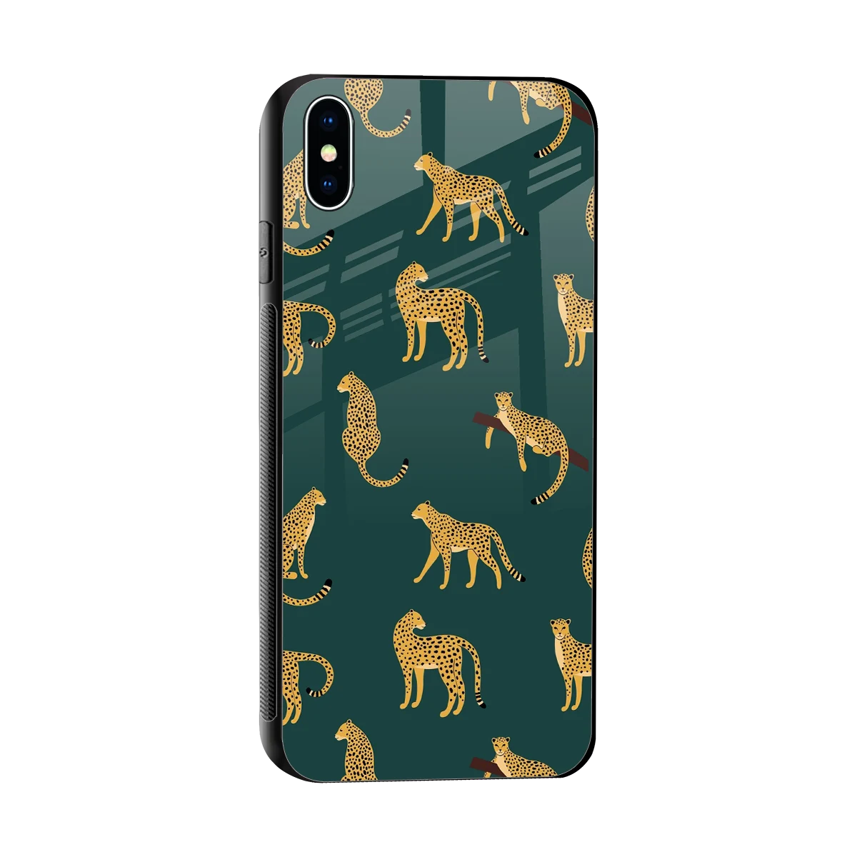 Fierce Spots sleek iphone xs max cover with tempered glass back and TPU edges