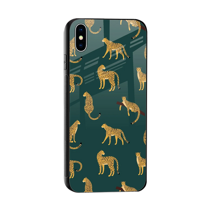 Fierce Spots sleek iphone xs max cover with tempered glass back and TPU edges