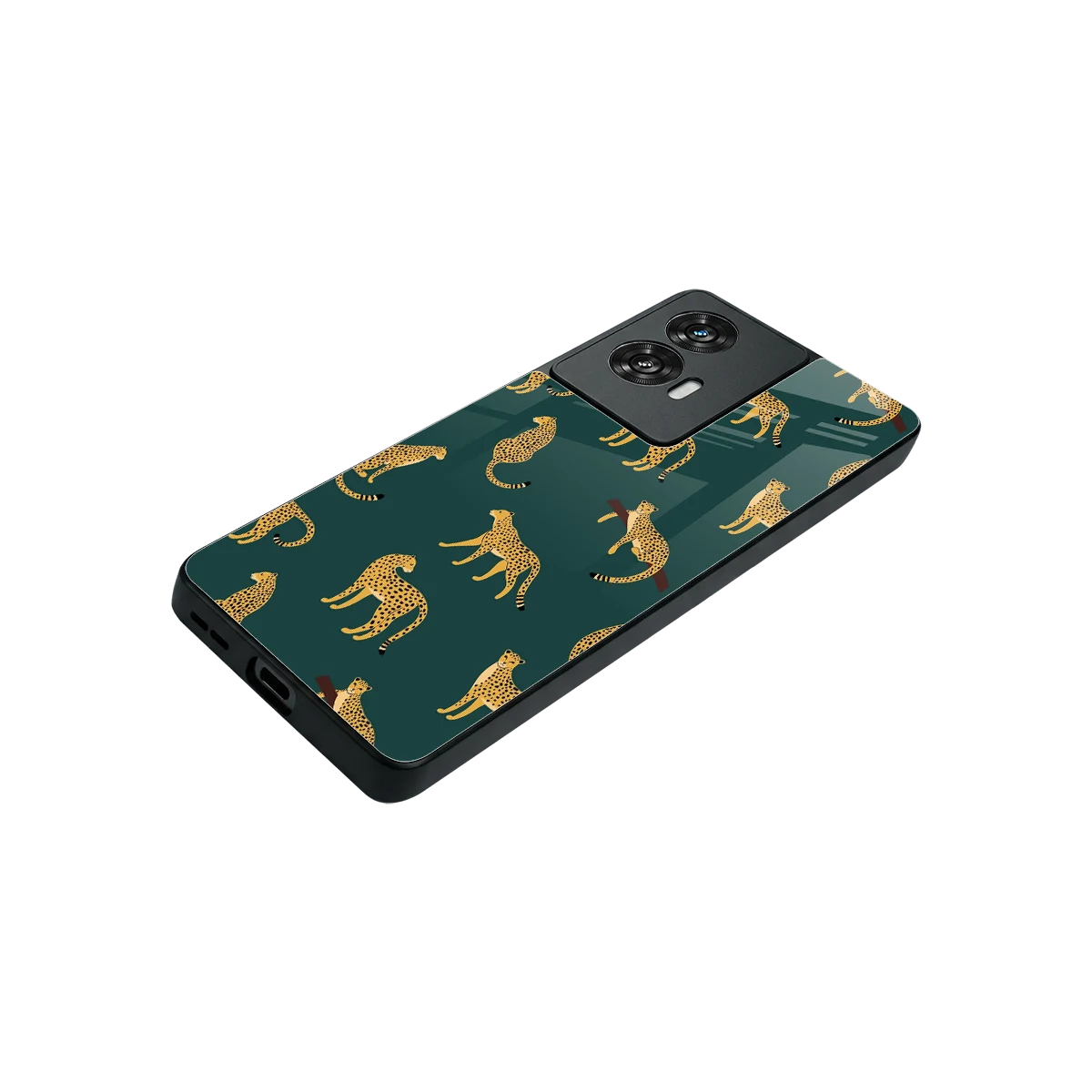 Fierce Spots stylish phone case for motorola edge 50 fusion | glossy glass and slim fit
