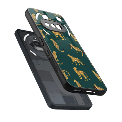 Fierce Spots sleek nothing phone 3a cover with tempered glass back and TPU edges