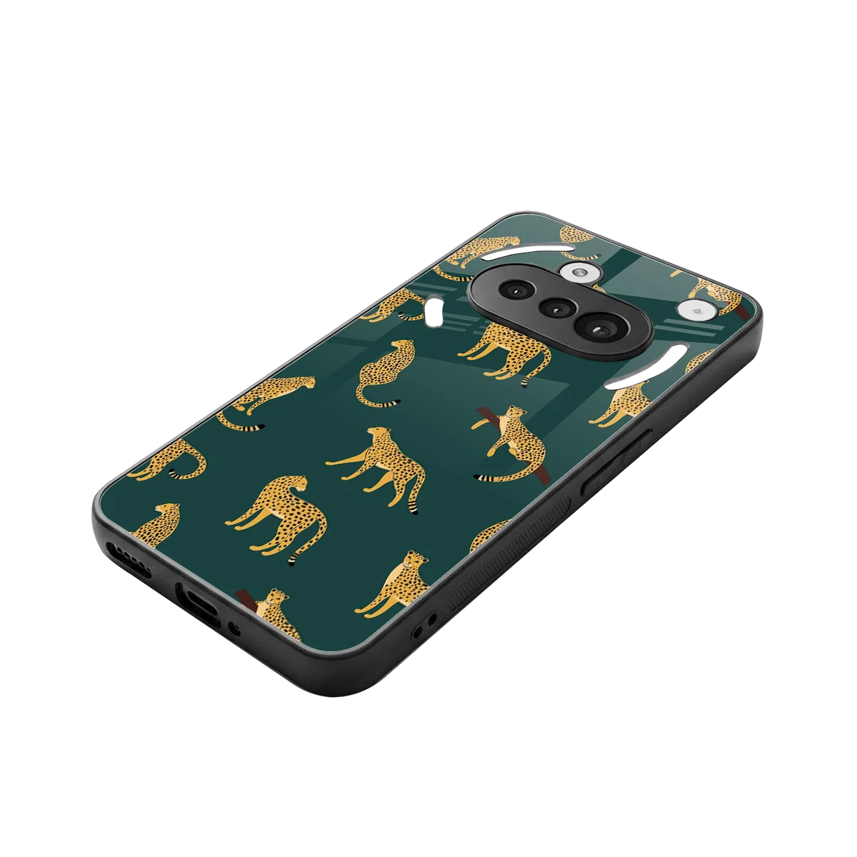 Fierce Spots stylish phone case for nothing phone 3a | glossy glass and slim fit