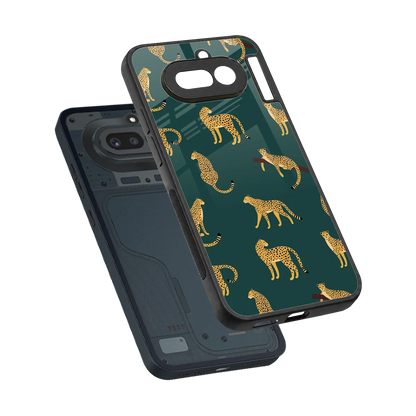 Fierce Spots sleek nothing phone 4a cover with tempered glass back and TPU edges