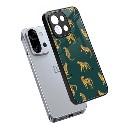 Fierce Spots sleek oneplus 13s cover with tempered glass back and TPU edges