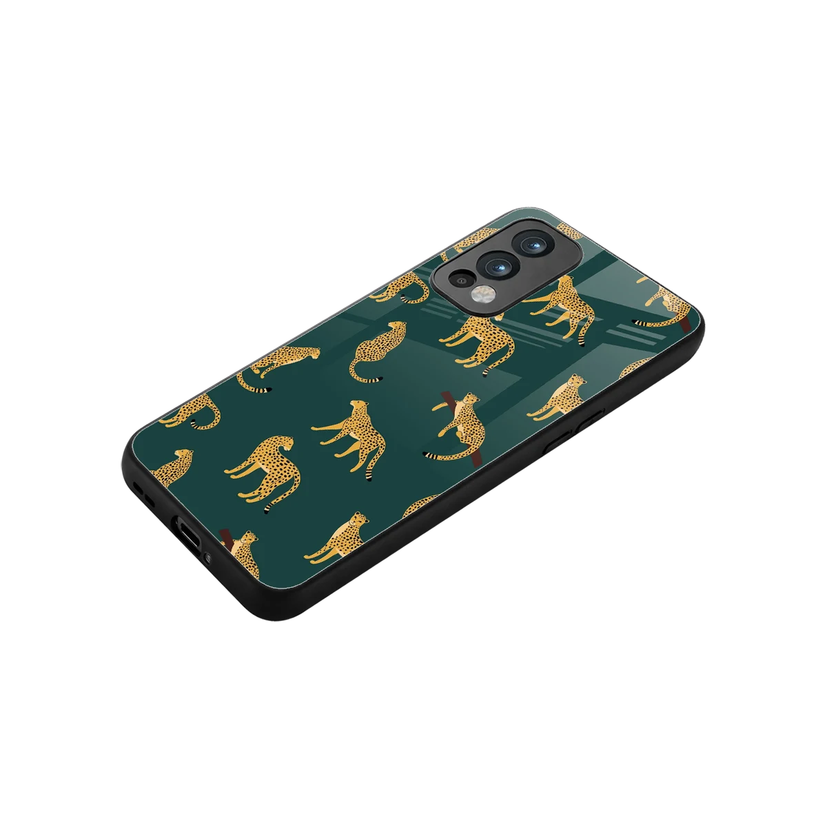Fierce Spots stylish phone case for oneplus nord 2 | glossy glass and slim fit