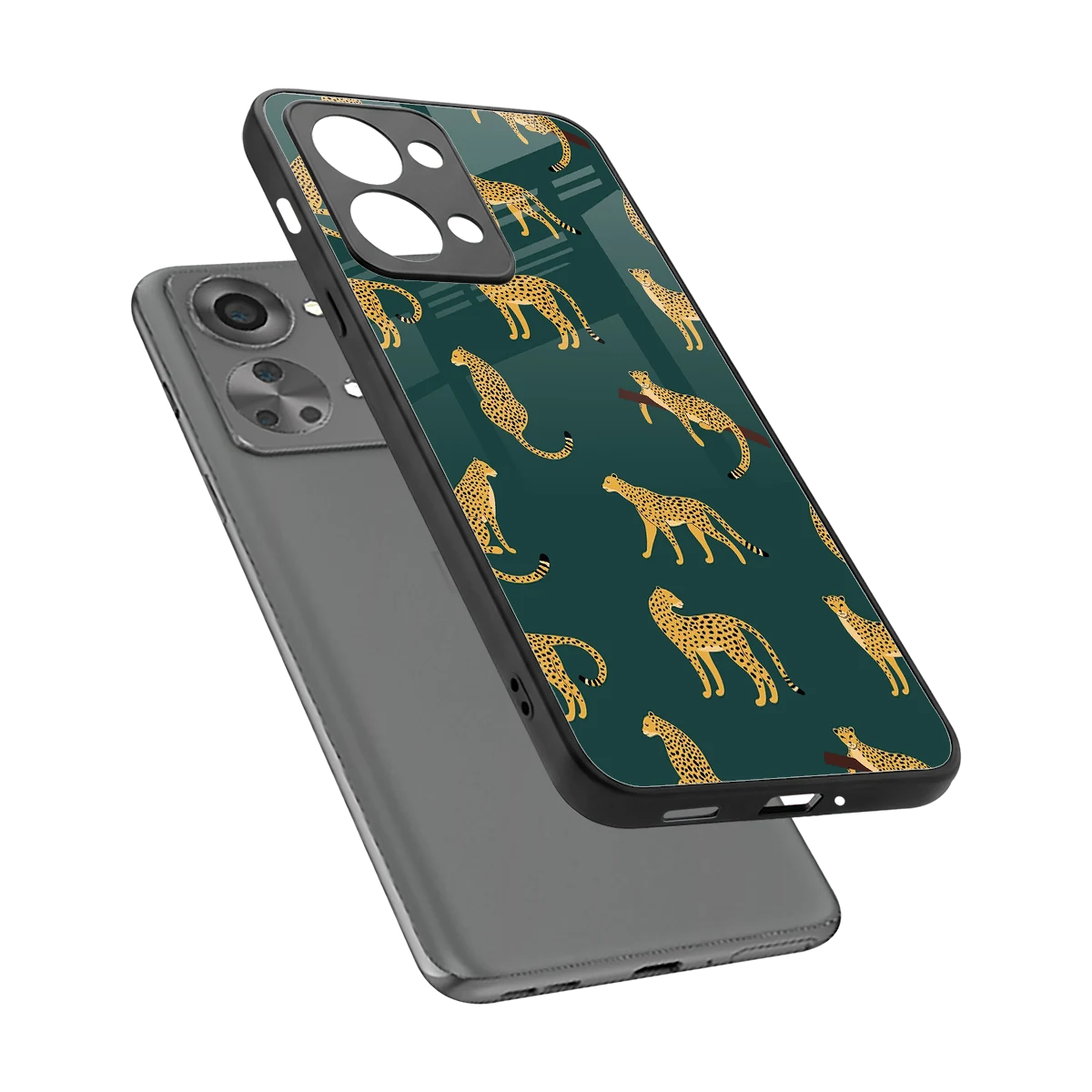 Fierce Spots sleek oneplus nord 2t cover with tempered glass back and TPU edges