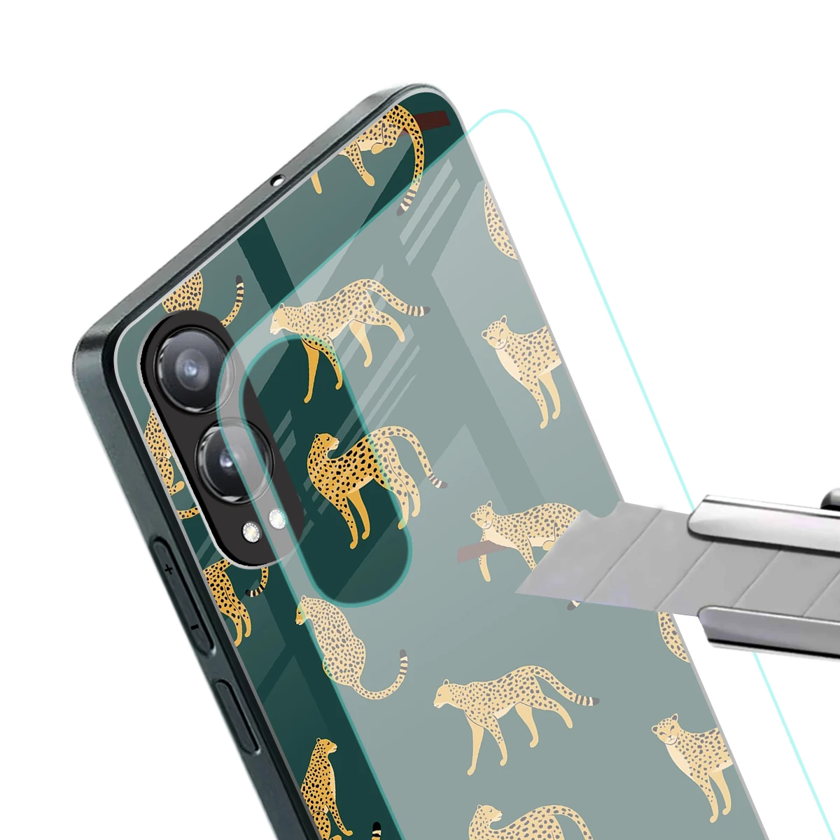 Fierce Spots stylish phone case for oneplus nord ce 4 lite | glossy glass and slim fit
