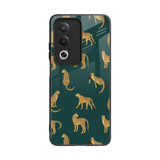 Fierce Spots back phone cover | glass case for oppo a3 pro