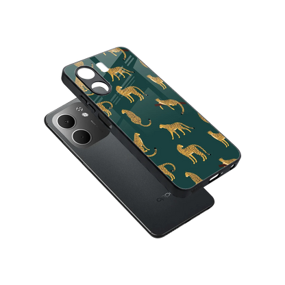Fierce Spots sleek oppo a5x 5g cover with tempered glass back and TPU edges