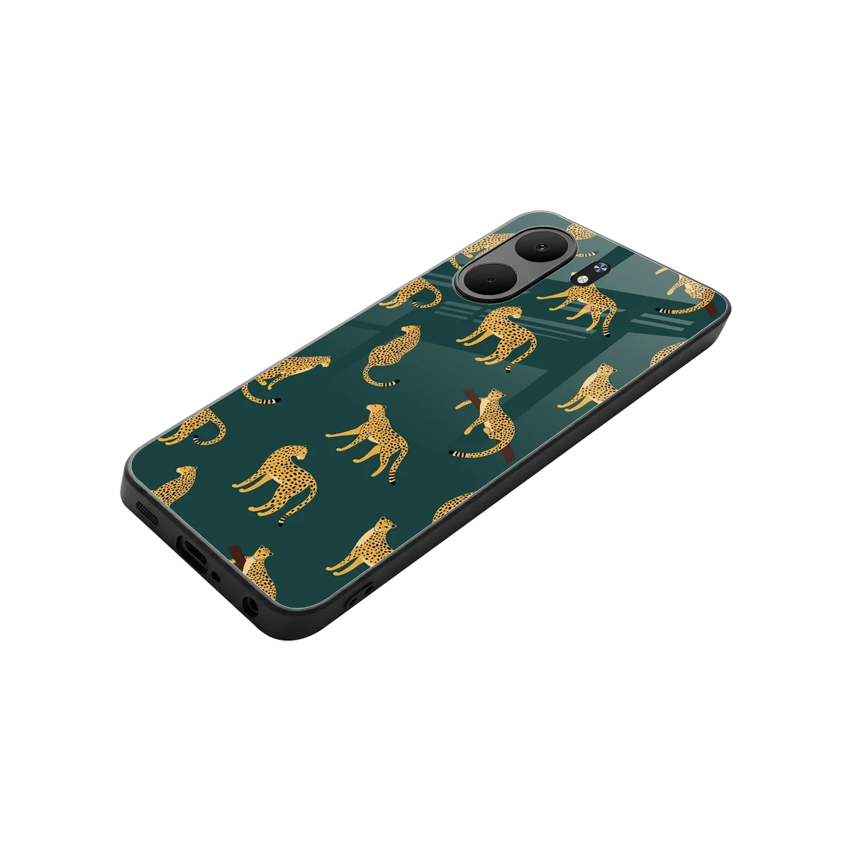 Fierce Spots stylish phone case for oppo a5x 5g | glossy glass and slim fit