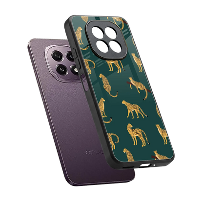 Fierce Spots sleek oppo f29 5g cover with tempered glass back and TPU edges