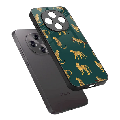 Fierce Spots sleek oppo f31 pro 5g cover with tempered glass back and TPU edges
