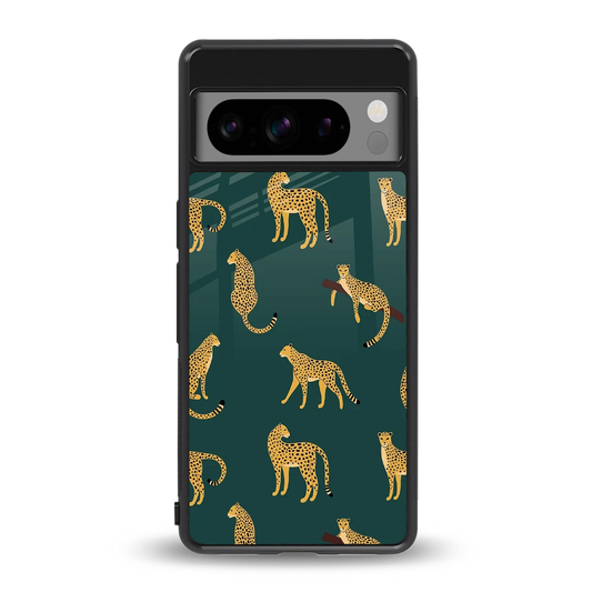 Fierce Spots back phone cover | glass case for google pixel 8 pro