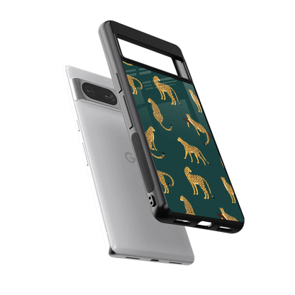 Fierce Spots sleek google pixel 8 cover with tempered glass back and TPU edges