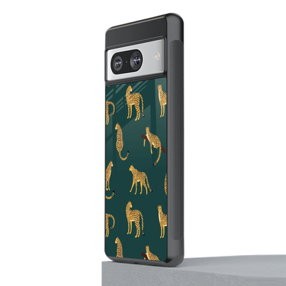 Fierce Spots stylish phone case for google pixel 8 | glossy glass and slim fit