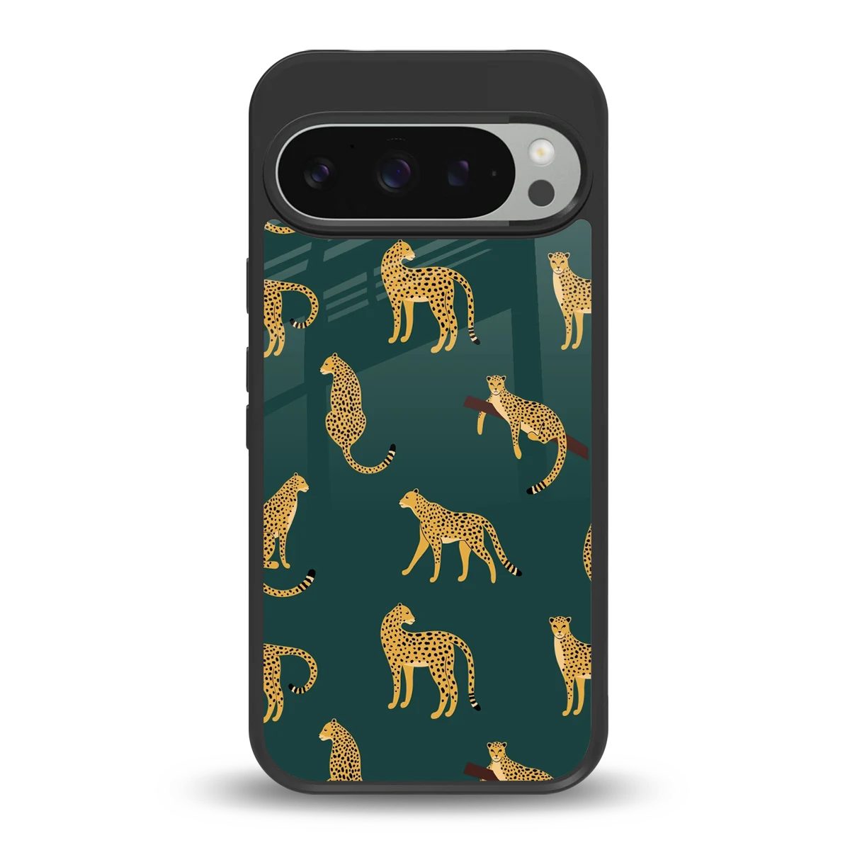 Fierce Spots back phone cover | glass case for google pixel 9 pro