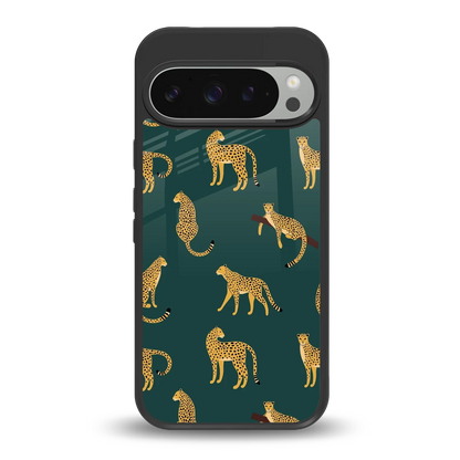 Fierce Spots back phone cover | glass case for google pixel 9 pro