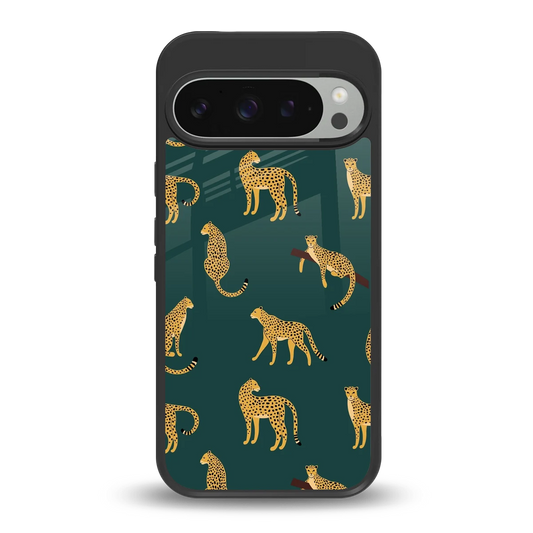 Fierce Spots back phone cover | glass case for google pixel 9 pro