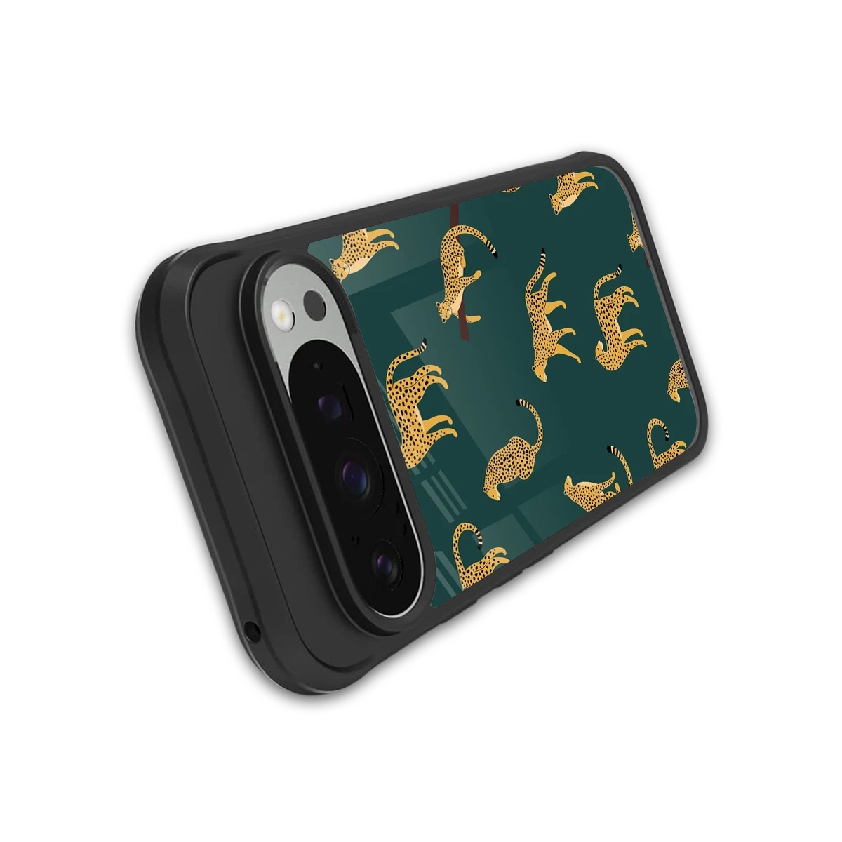 Fierce Spots stylish phone case for google pixel 9 pro xl | glossy glass and slim fit