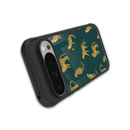 Fierce Spots stylish phone case for google pixel 9 pro xl | glossy glass and slim fit