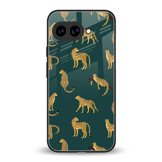 Fierce Spots back phone cover | glass case for google pixel 9a