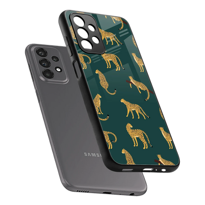 Fierce Spots sleek samsung galaxy a23 cover with tempered glass back and TPU edges