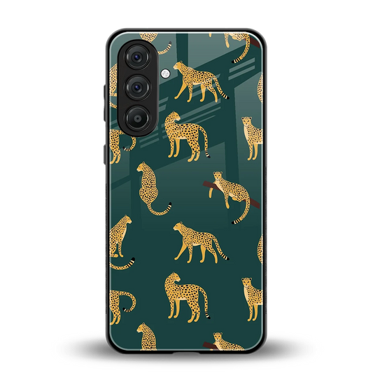 Fierce Spots back phone cover | glass case for samsung galaxy m36 5g