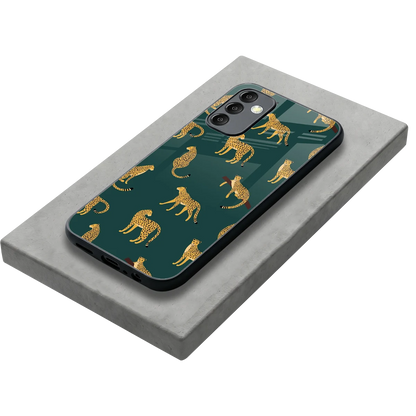 Fierce Spots stylish phone case for samsung galaxy m14 5g | glossy glass and slim fit