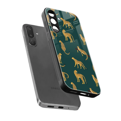 Fierce Spots sleek samsung galaxy m16 5g cover with tempered glass back and TPU edges