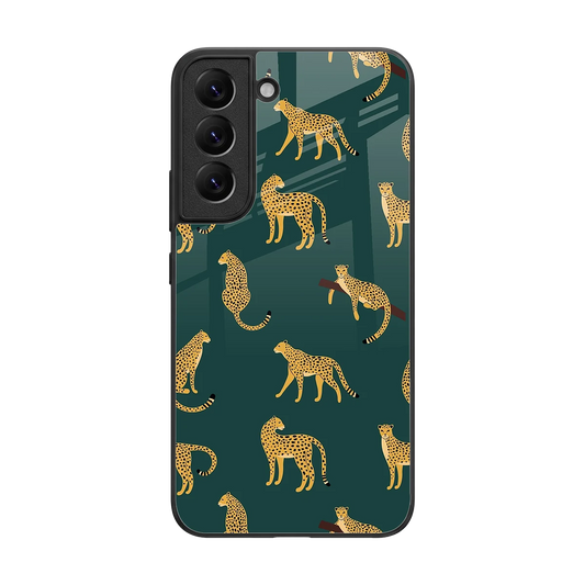 Fierce Spots back phone cover | glass case for samsung galaxy s22
