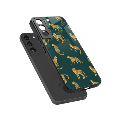 Fierce Spots sleek samsung galaxy s22 cover with tempered glass back and TPU edges