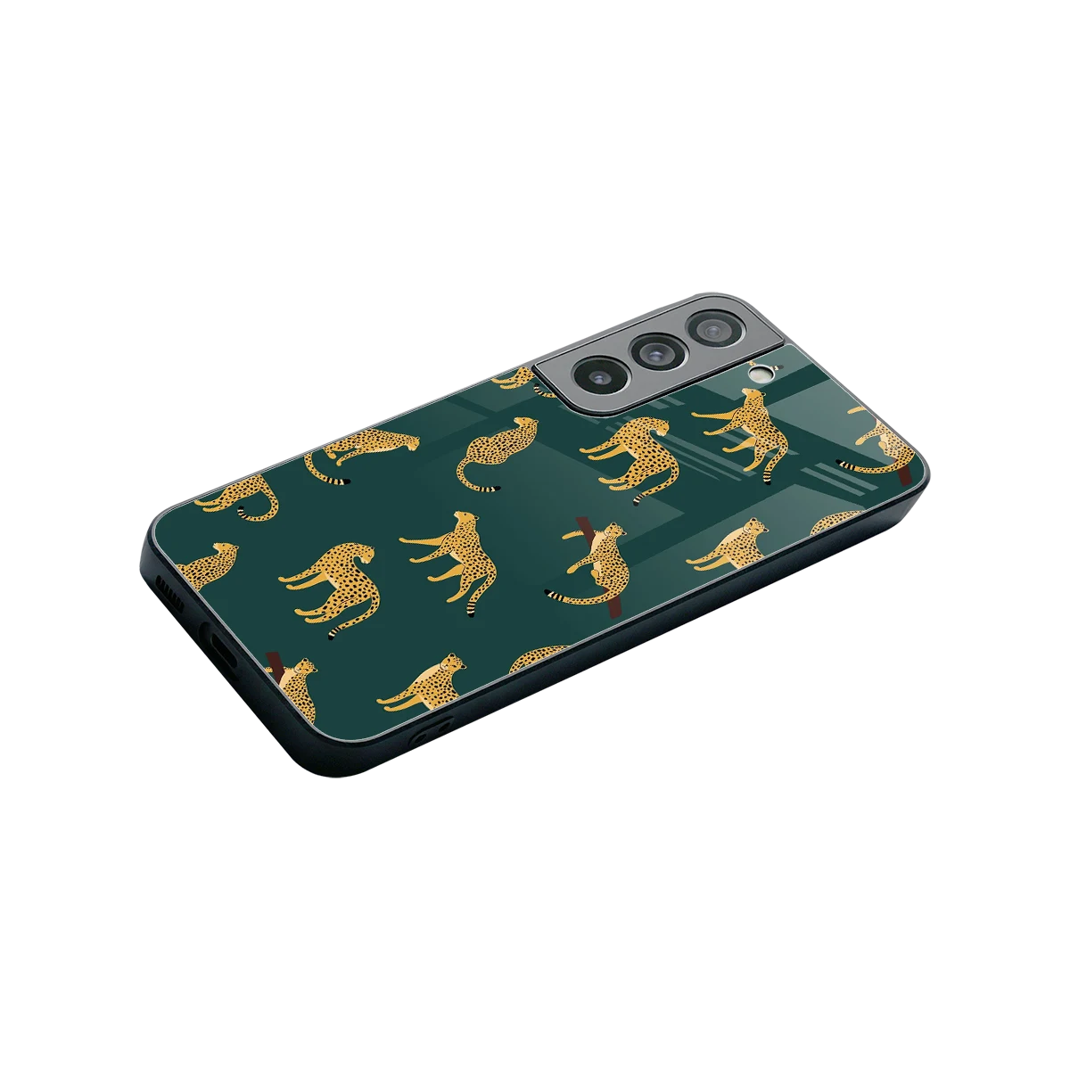 Fierce Spots stylish phone case for samsung galaxy s22 | glossy glass and slim fit