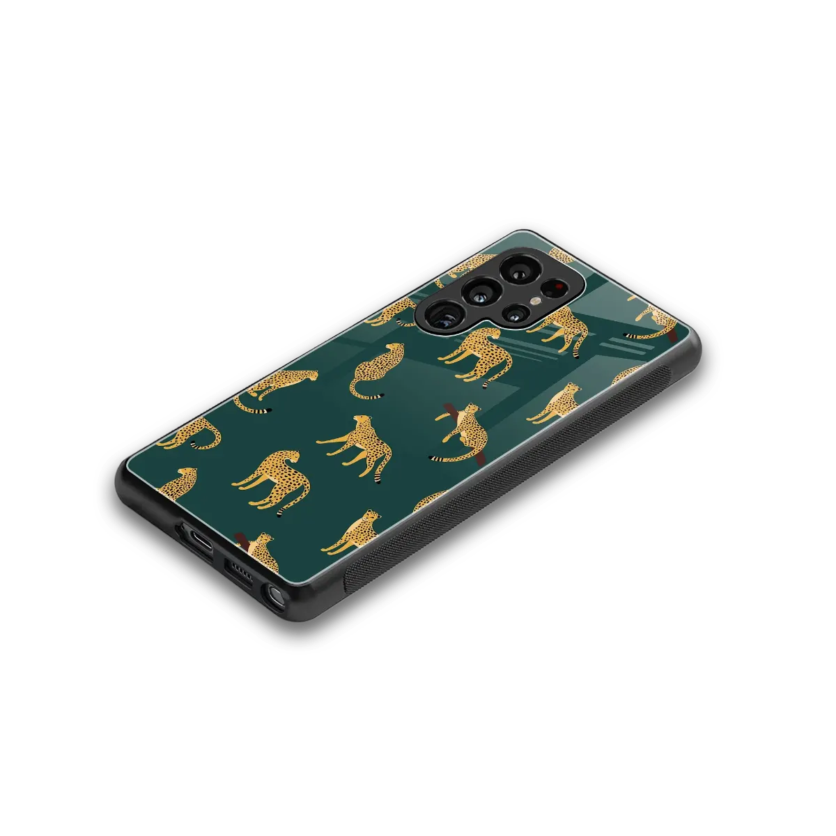 Fierce Spots stylish phone case for samsung galaxy s25 ultra | glossy glass and slim fit