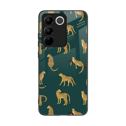 Fierce Spots back phone cover | glass case for vivo v27 5g
