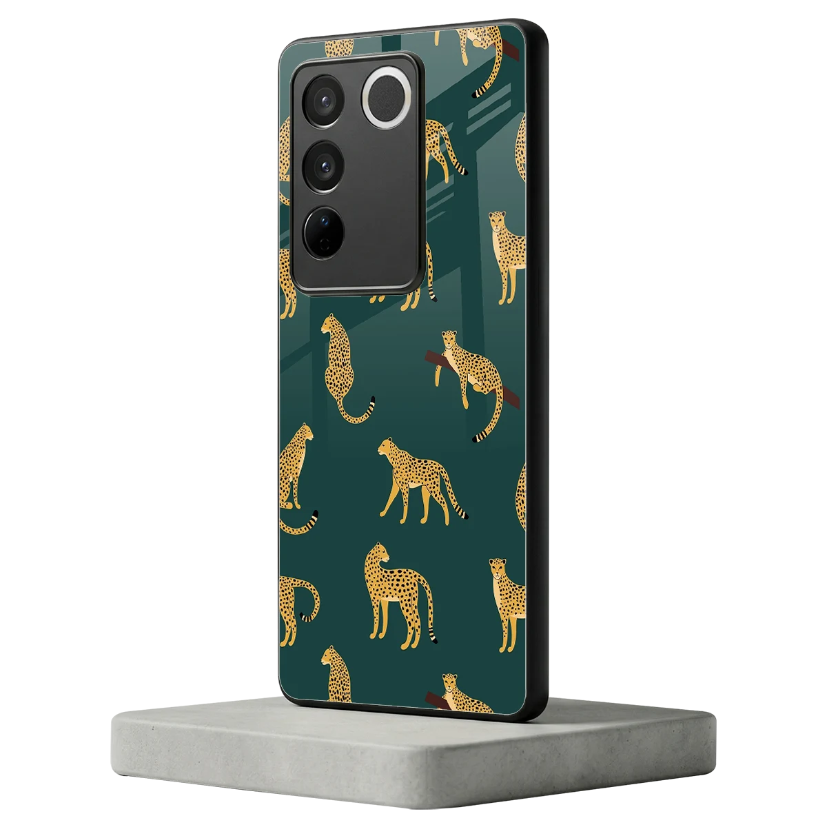 Fierce Spots vivo v27 5g mobile cover | shockproof glass phone case