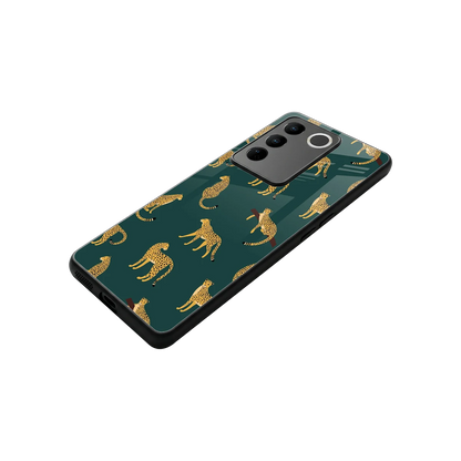 Fierce Spots stylish phone case for vivo v27 5g | glossy glass and slim fit