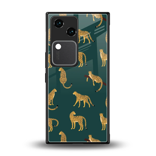 Fierce Spots back phone cover | glass case for vivo v30