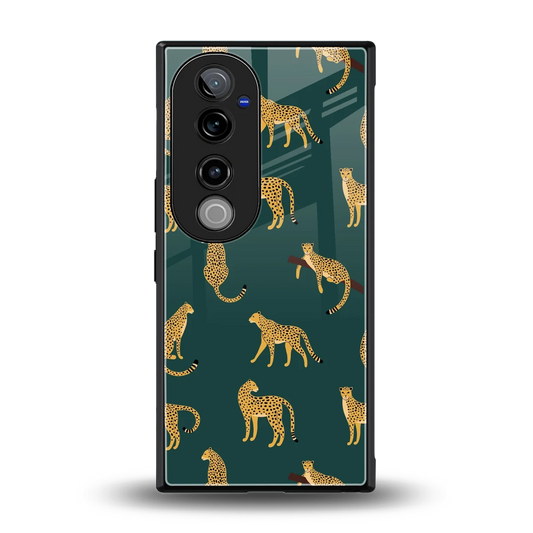 Fierce Spots back phone cover | glass case for vivo v40 pro