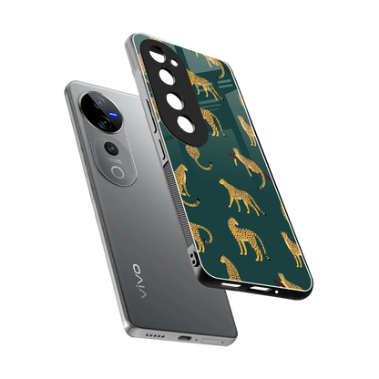 Fierce Spots sleek vivo v40 pro cover with tempered glass back and TPU edges