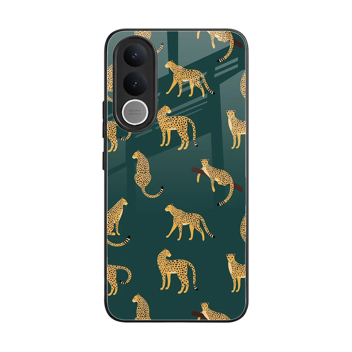 Fierce Spots back phone cover | glass case for vivo v70 fe