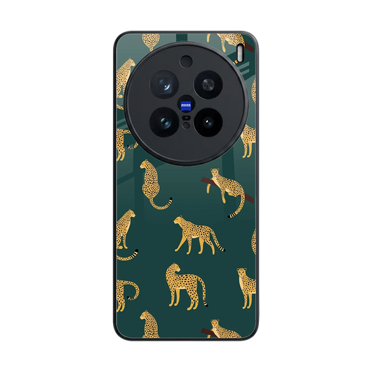 Fierce Spots back phone cover | glass case for vivo x200 pro