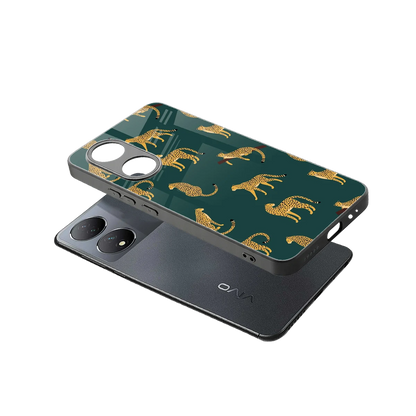 Fierce Spots sleek Vivo-y100 cover with tempered glass back and TPU edges