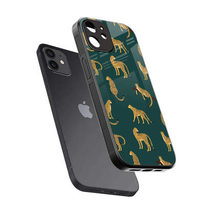 Fierce Spots sleek iphone 12 cover with tempered glass back and TPU edges